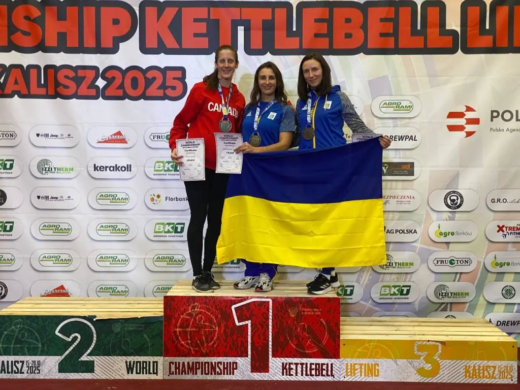 Ірина Лебединець з Харківщини здобула «золото» на чемпіонаті світу з гирьового спорту