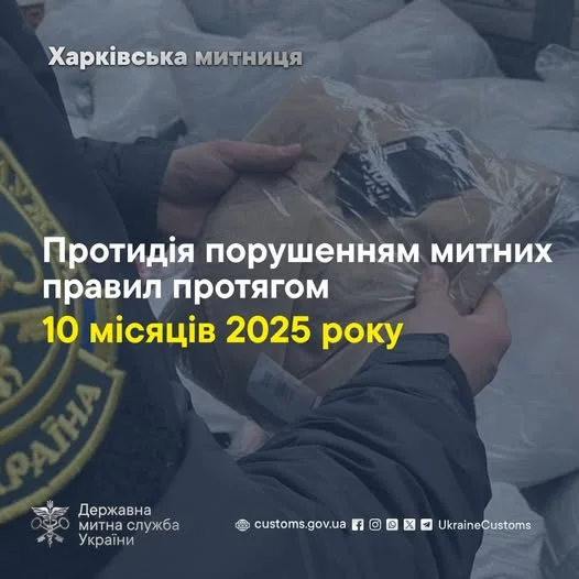 Харківська митниця за десять місяців нарахувала понад шість мільйонів гривень порушень митних правил Харківська митниця за десять місяців нарахувала понад шість мільйонів гривень порушень митних правил