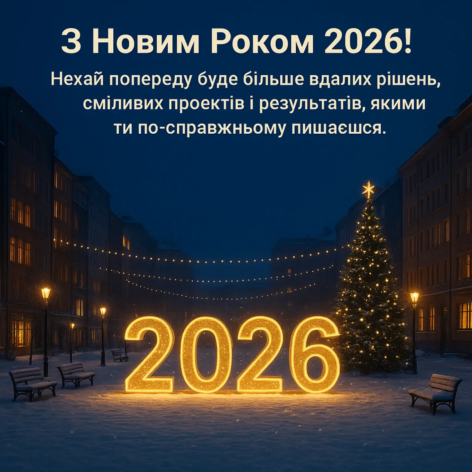 Привітання з новим роком 2026