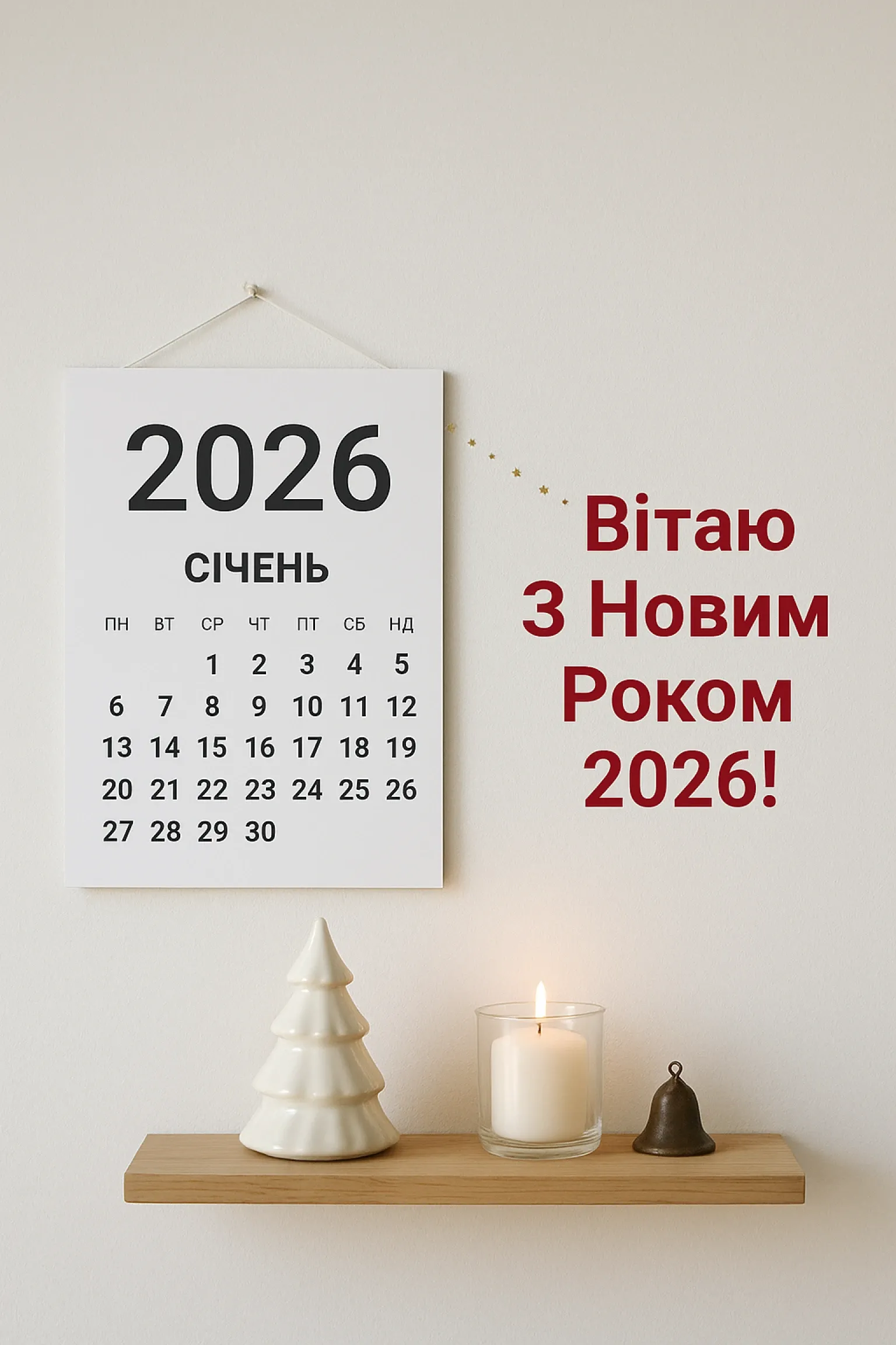 Привітання з новим роком 2026