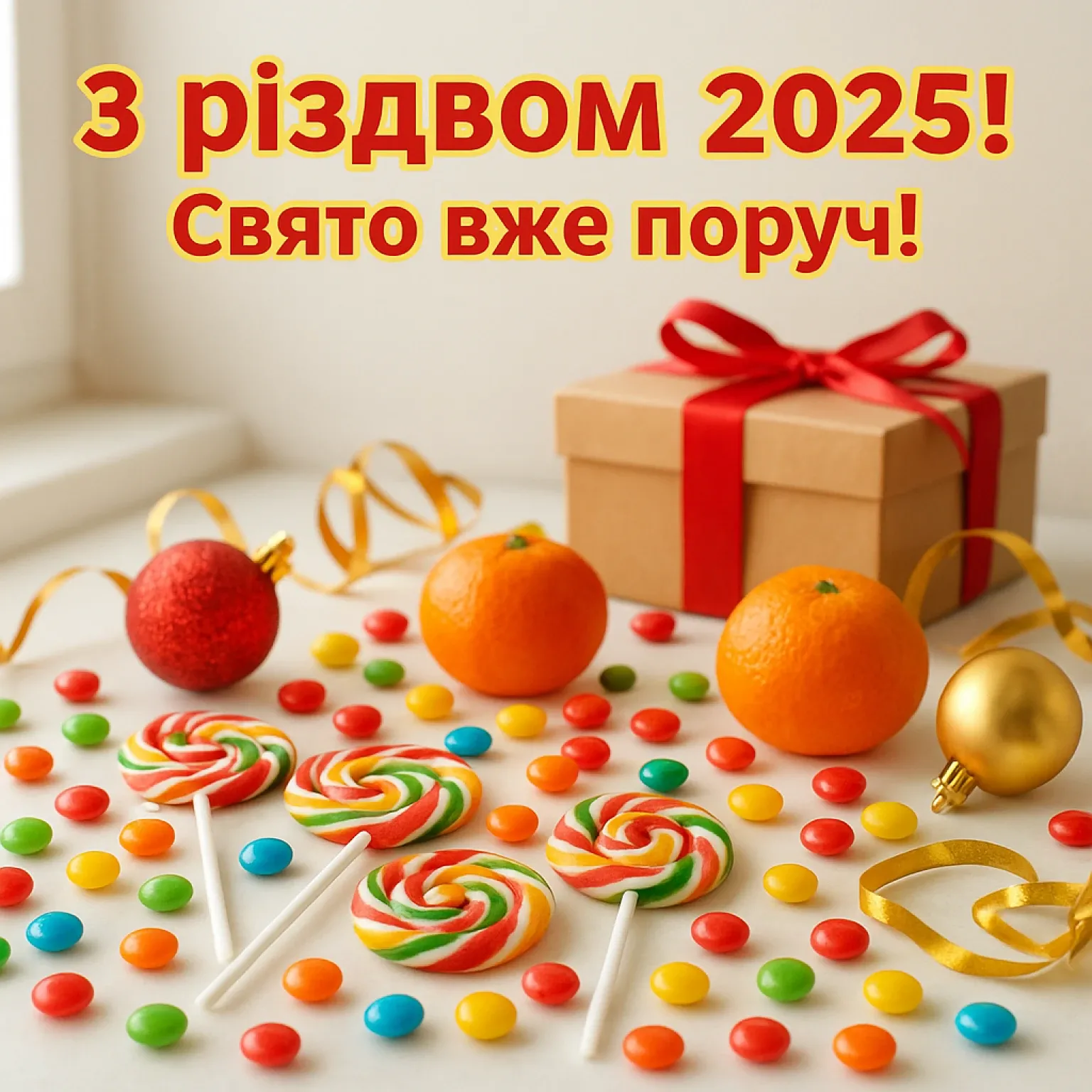 Привітання з різдвом 2025