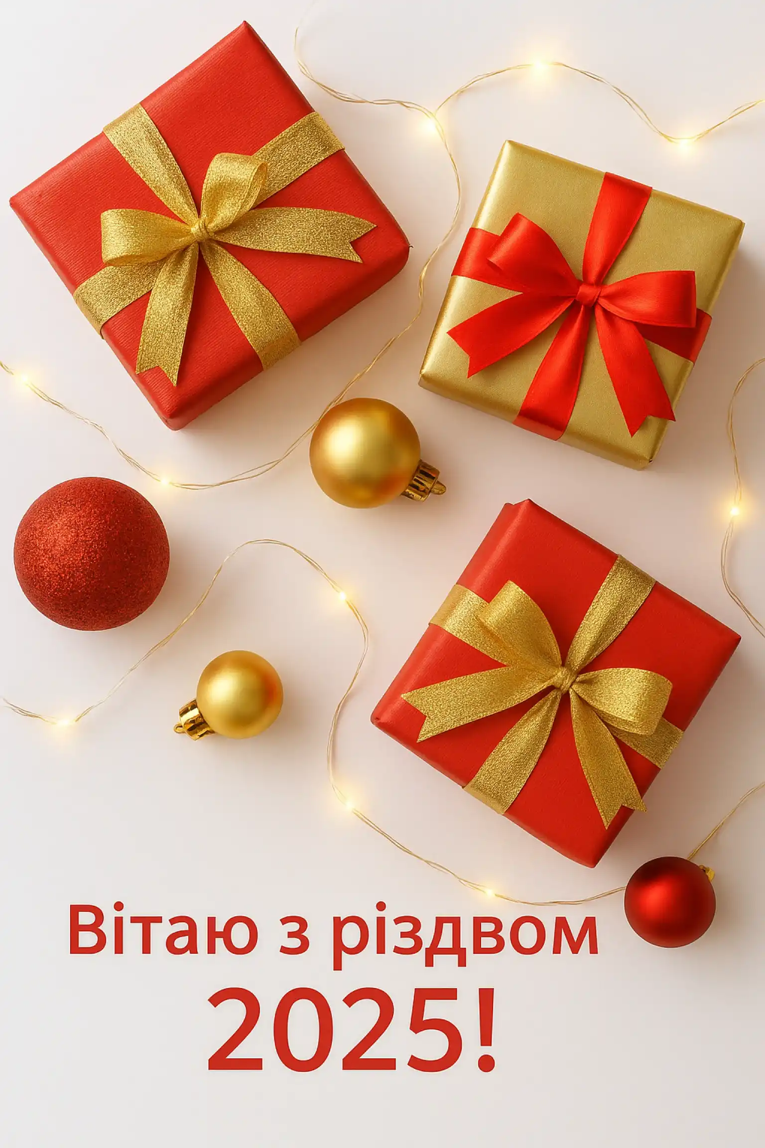 Привітання з різдвом 2025