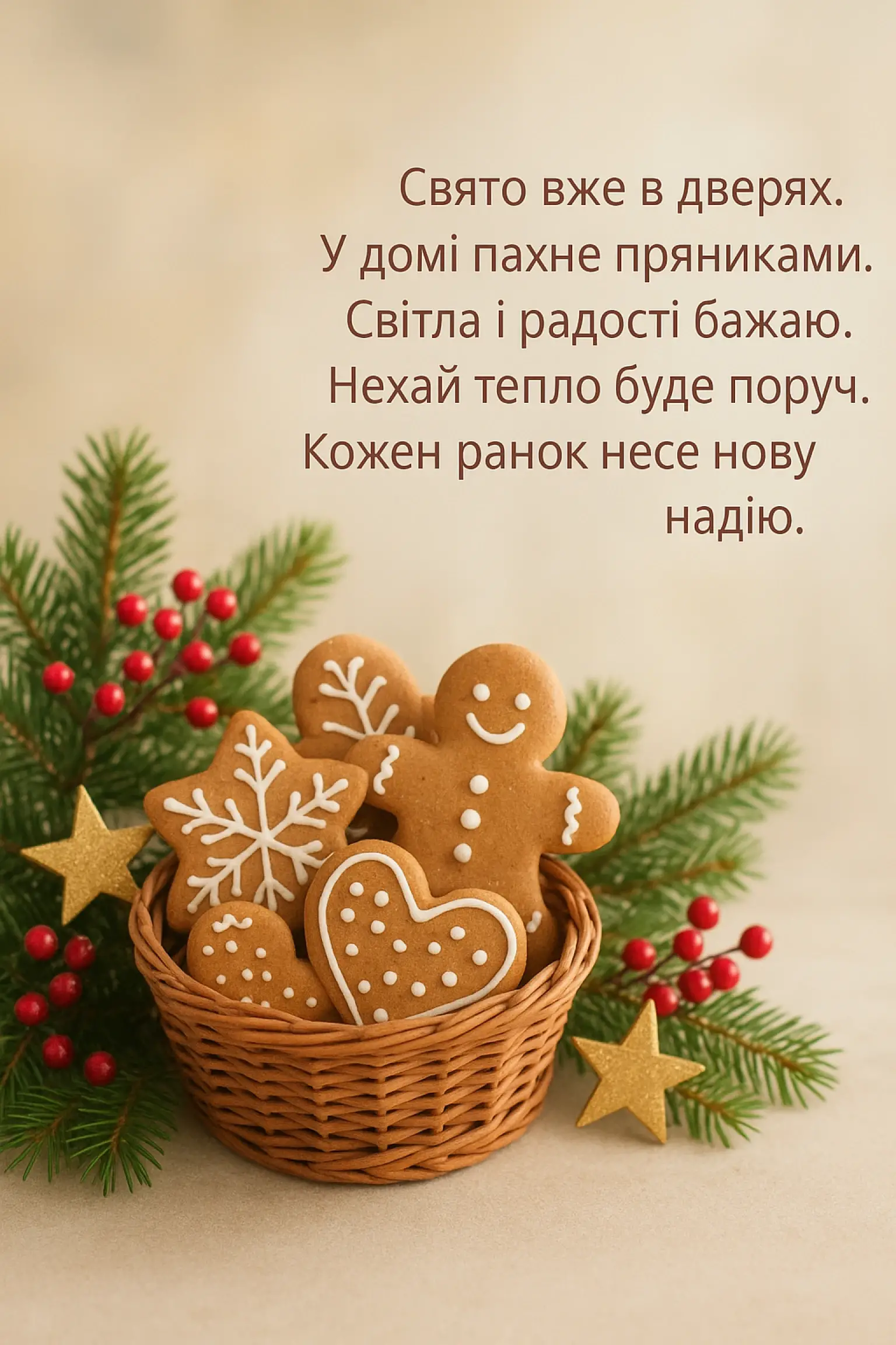 Привітання з різдвом 2025