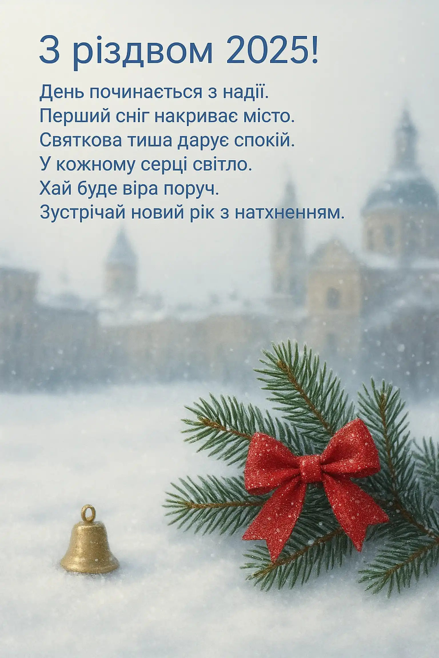 Привітання з різдвом 2025