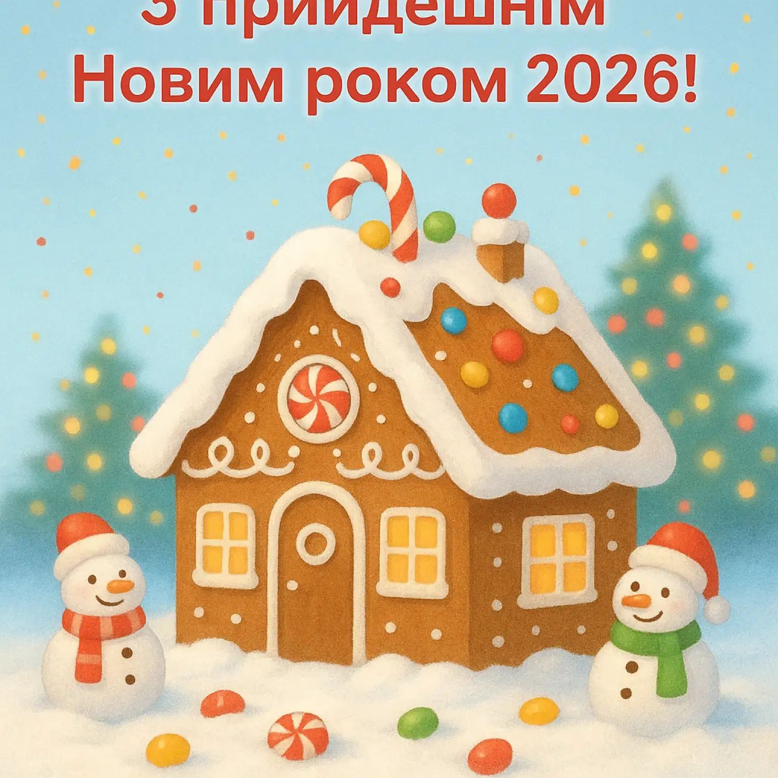 Привітання з прийдешнім новим роком 2026