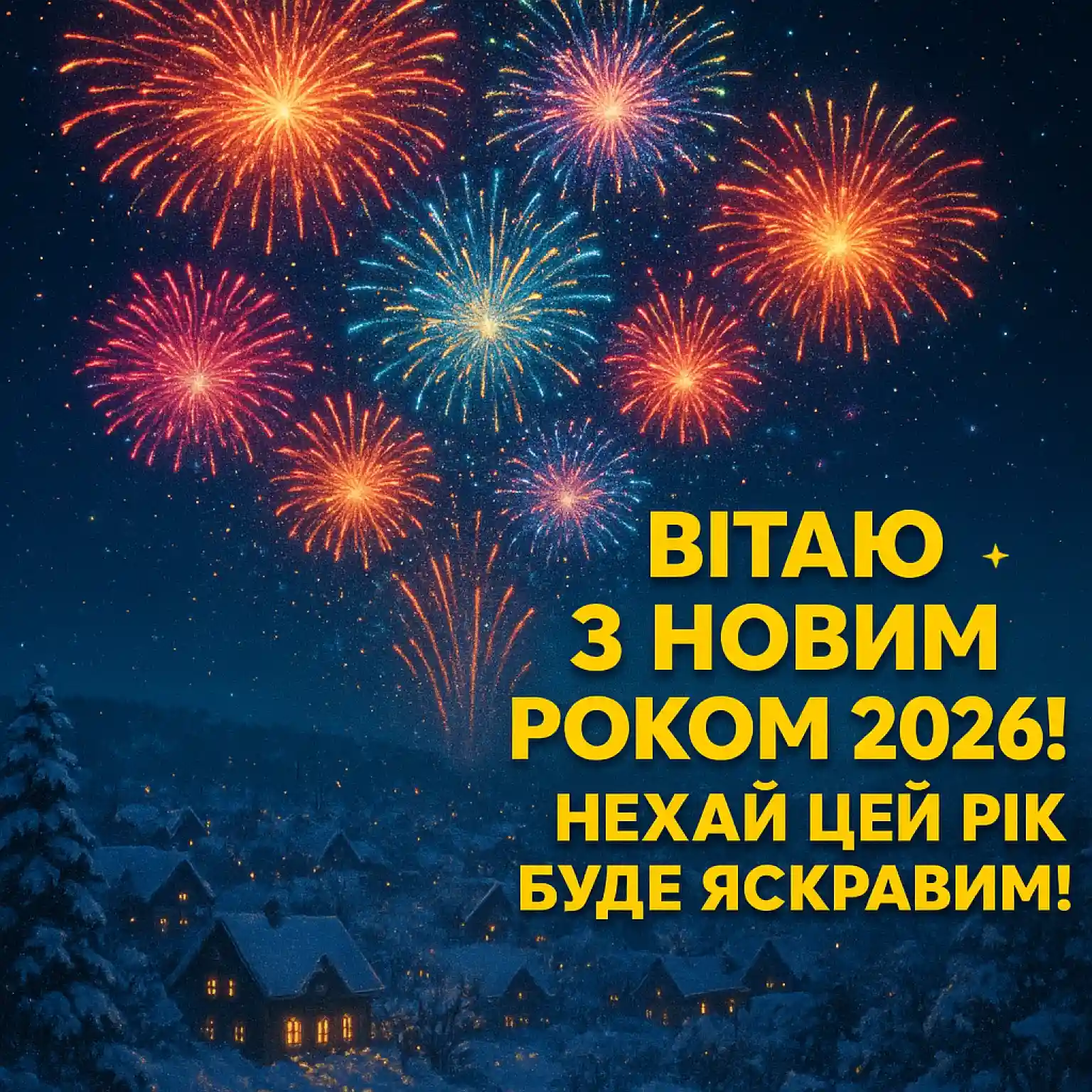 Привітання з прийдешнім новим роком 2026