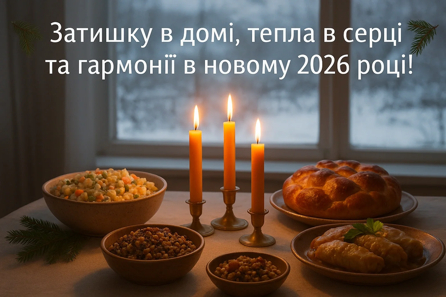 Привітання з прийдешнім новим роком 2026