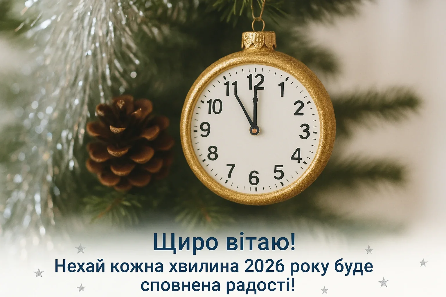 Привітання з прийдешнім новим роком 2026