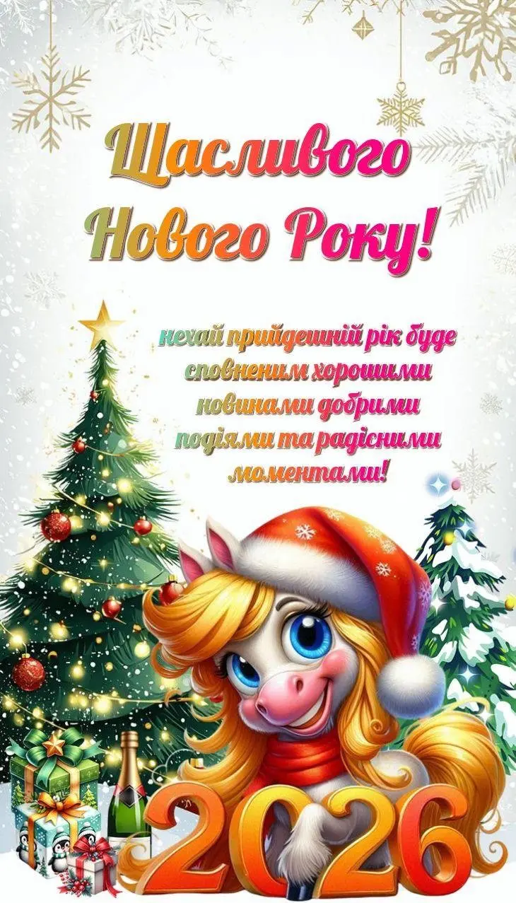 Привітання з прийдешнім новим роком 2026