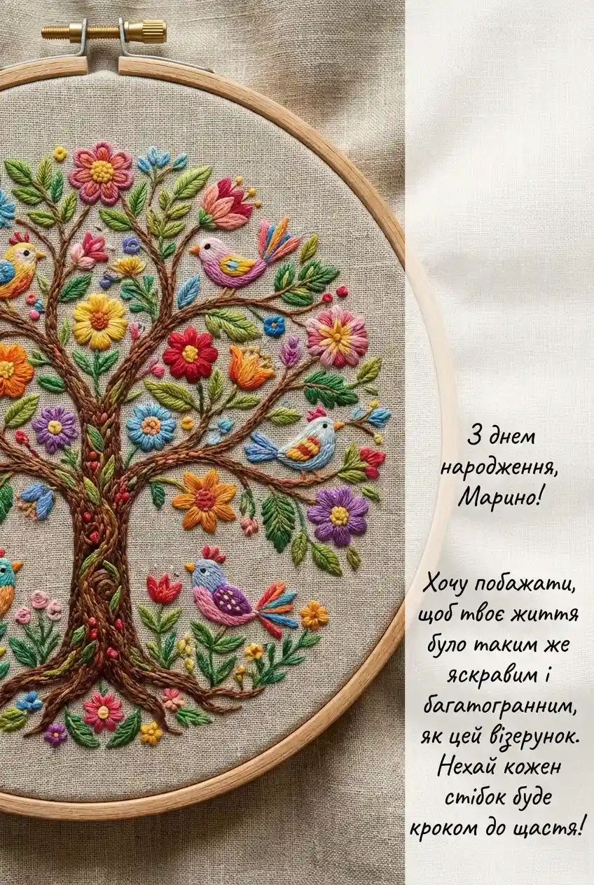 Марина з днем народження своїми словами