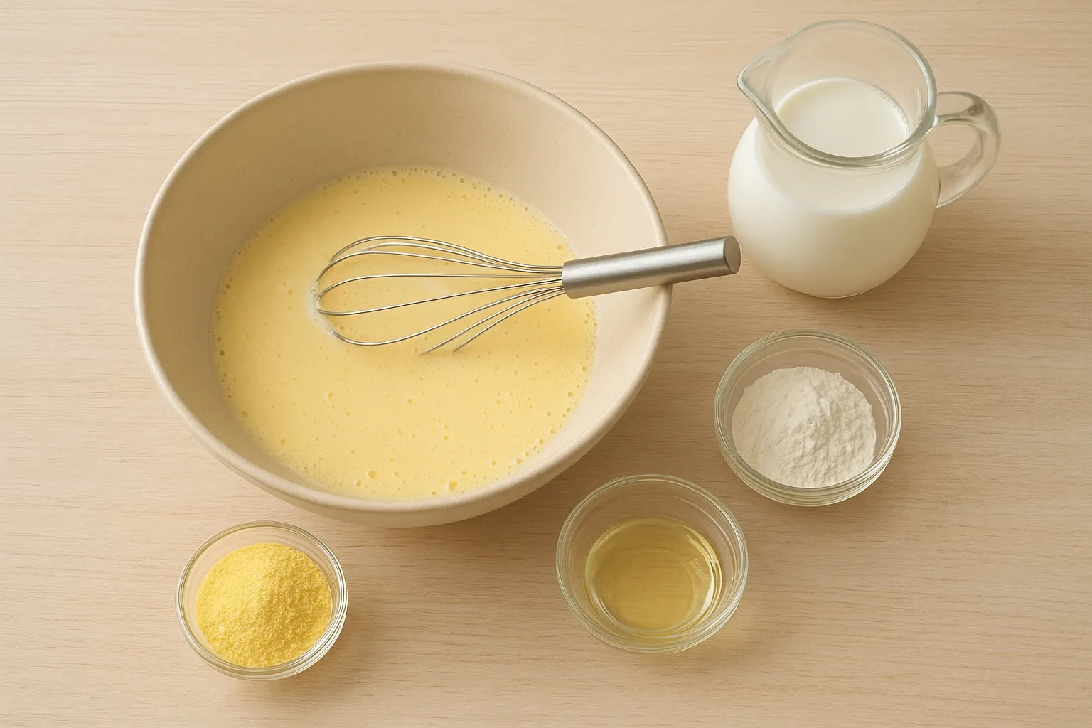 млинці з кукурудзяного борошна