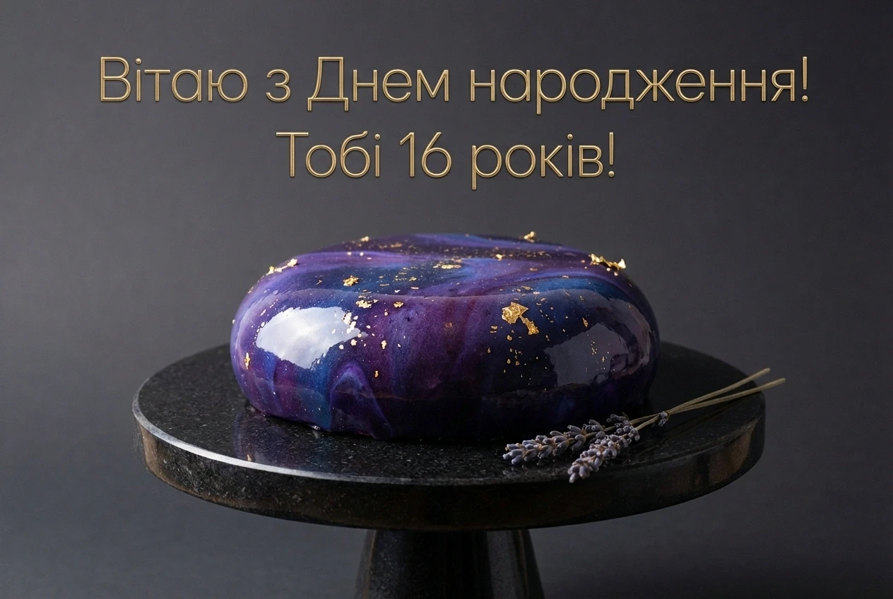 з днем народження дівчинці 16 років