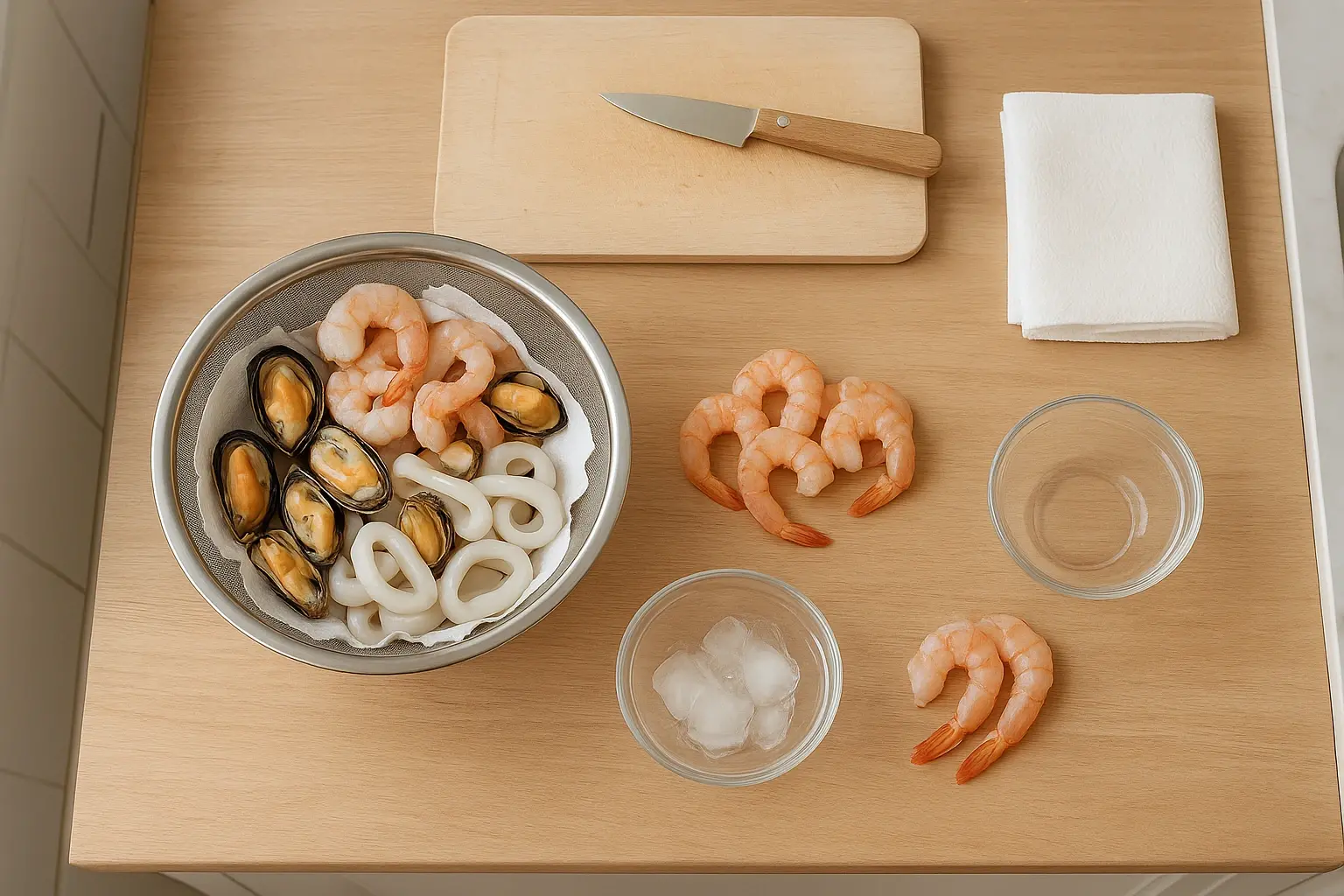 спагетти с морепродуктами