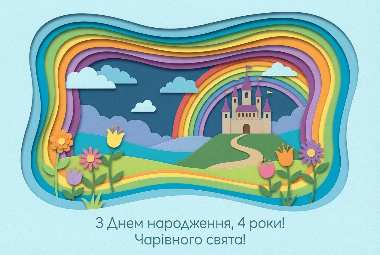 привітання з днем народження для дівчинки 4 роки