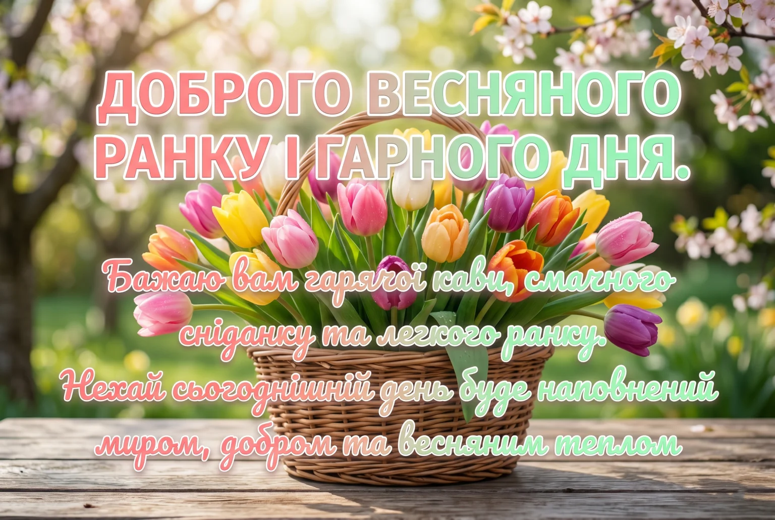 Найкращі картинки доброго весняного ранку і гарного дня: душевна добірка для настрою