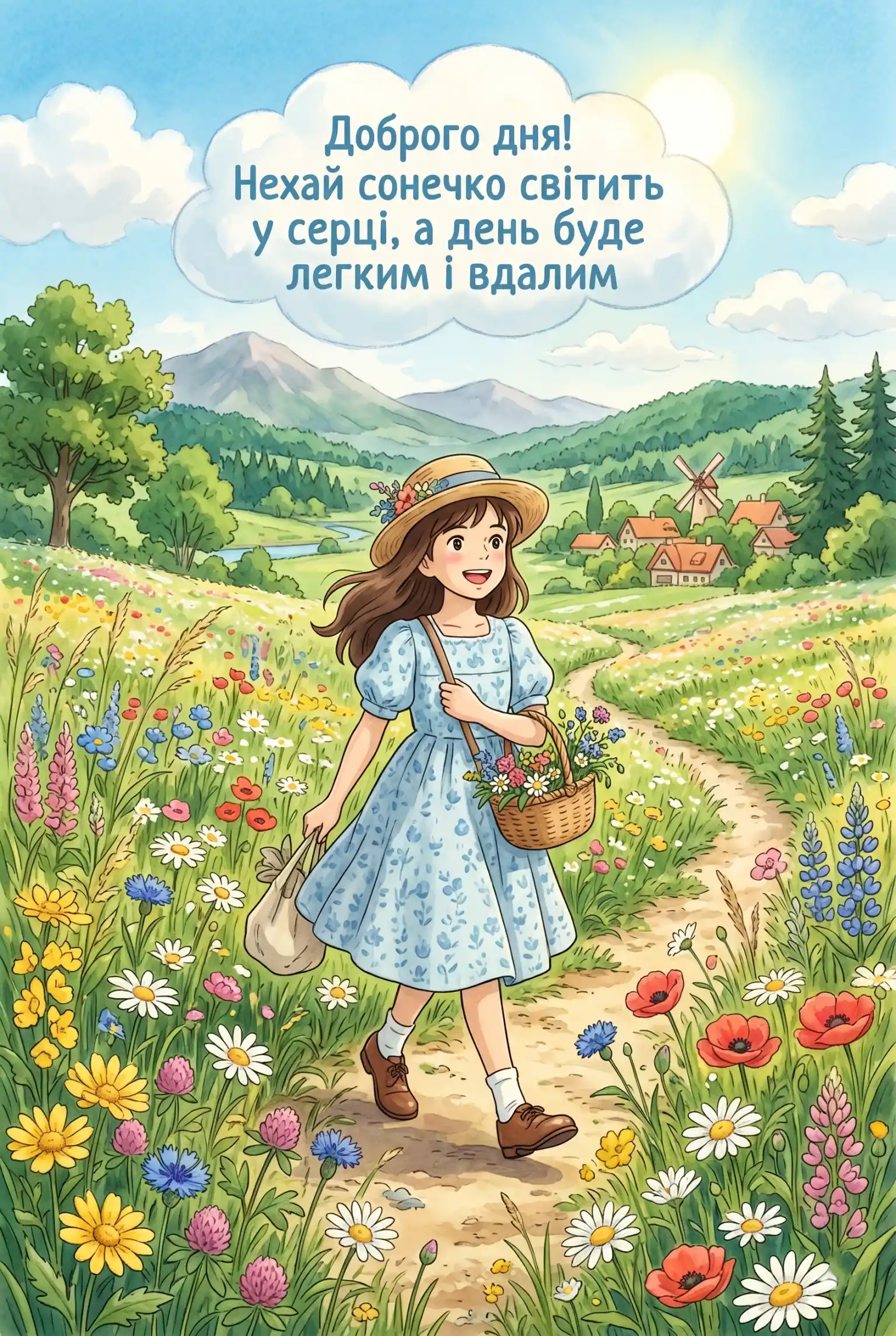 Листівки доброго дня: найкращі побажання та яскраві картинки для гарного настрою