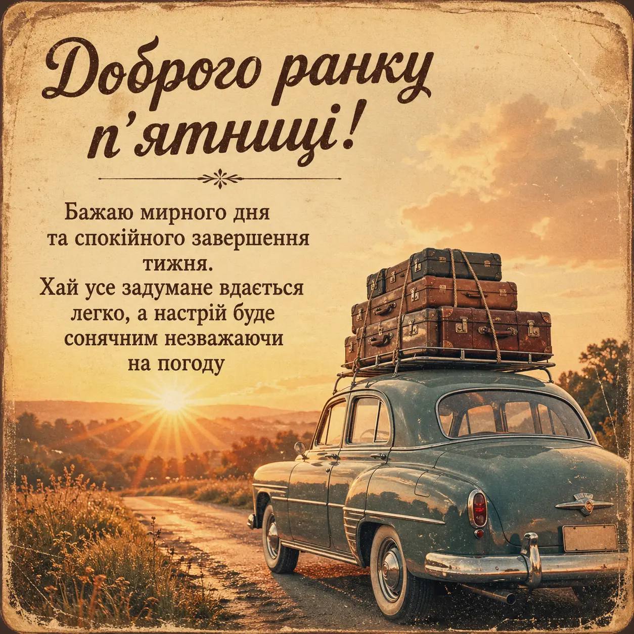 Доброго ранку п’ятниці: душевні побажання та красиві листівки для гарного настрою