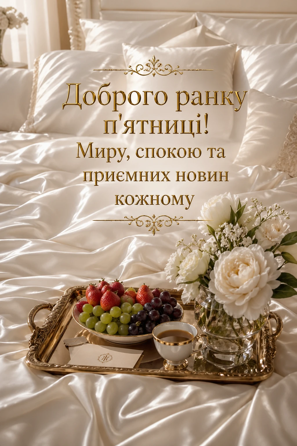 Доброго ранку п’ятниці: душевні побажання та красиві листівки для гарного настрою