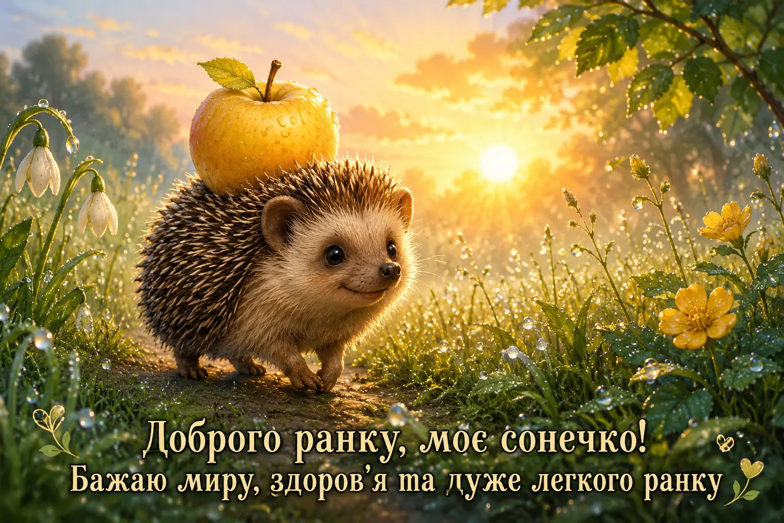 Доброго ранку, моє сонечко: картинки та найтепліші побажання для чудового настрою