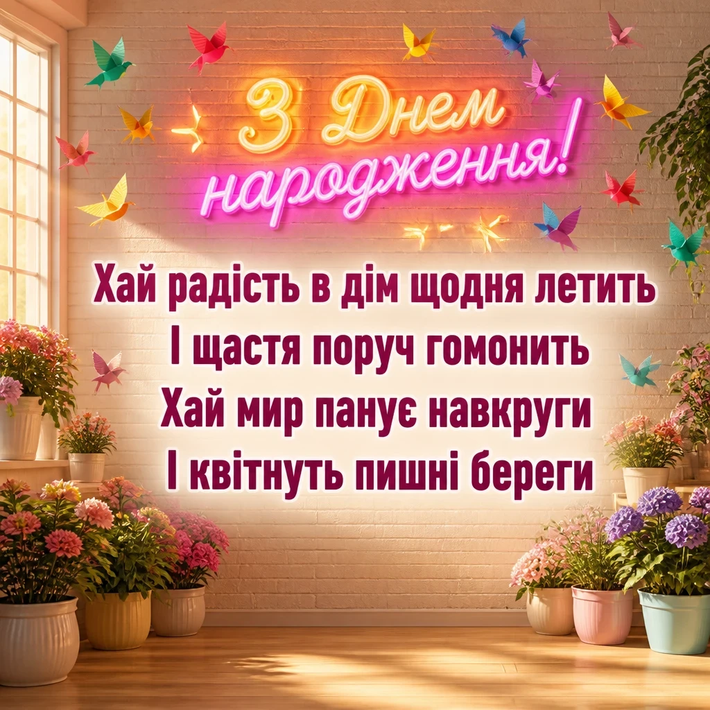 українські привітання з днем народження