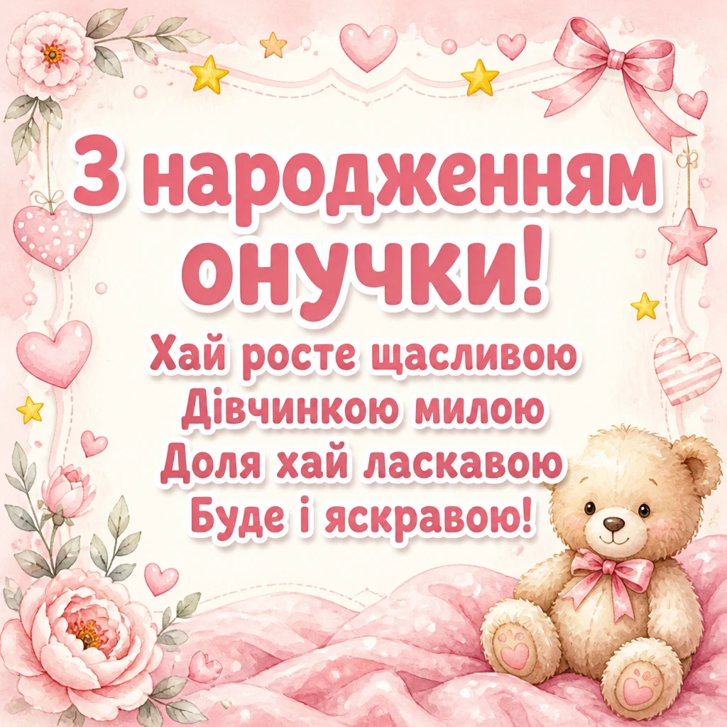 привітання з народженням онучки привітання з народженням онучки