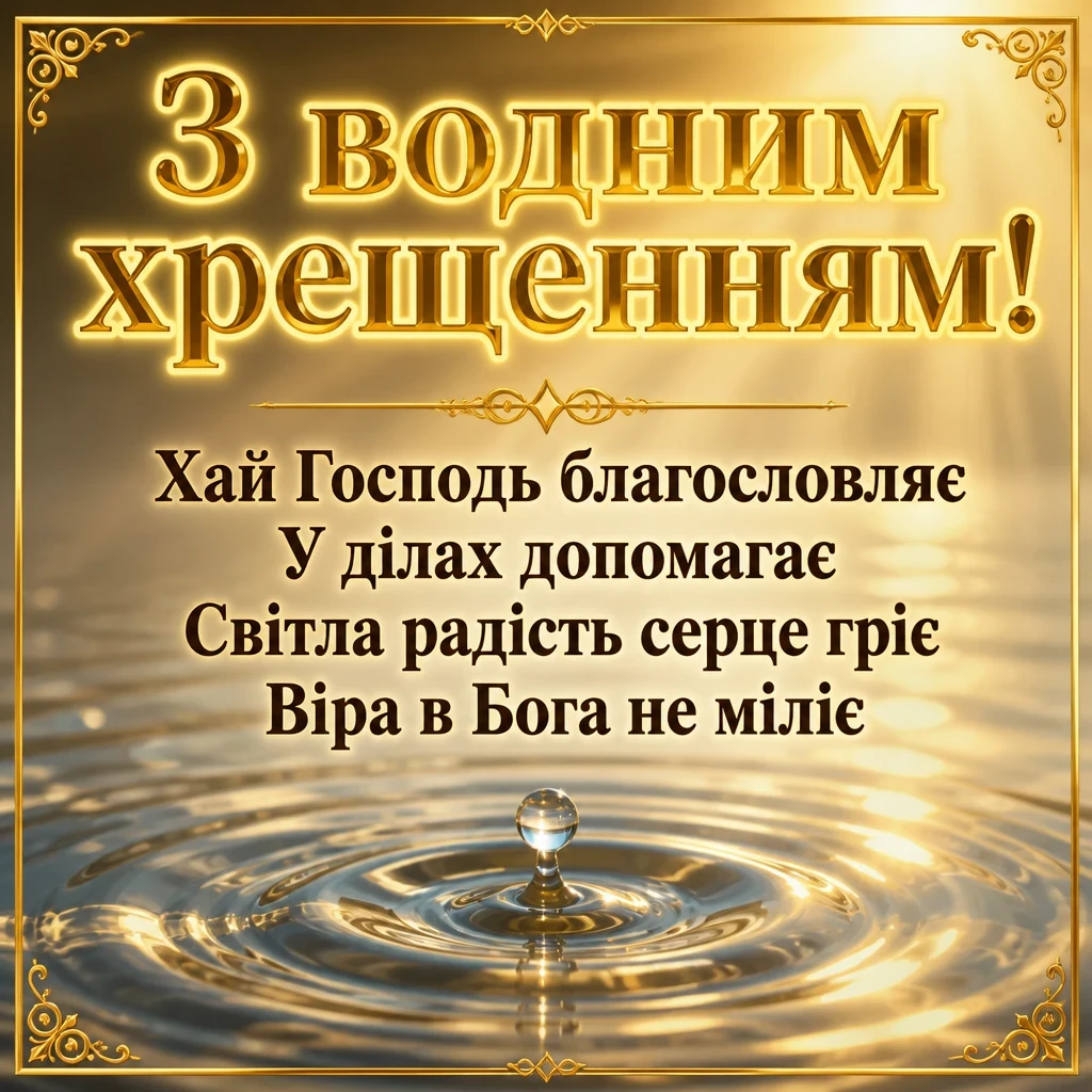 християнські привітання з водним хрещенням християнські привітання з водним хрещенням
