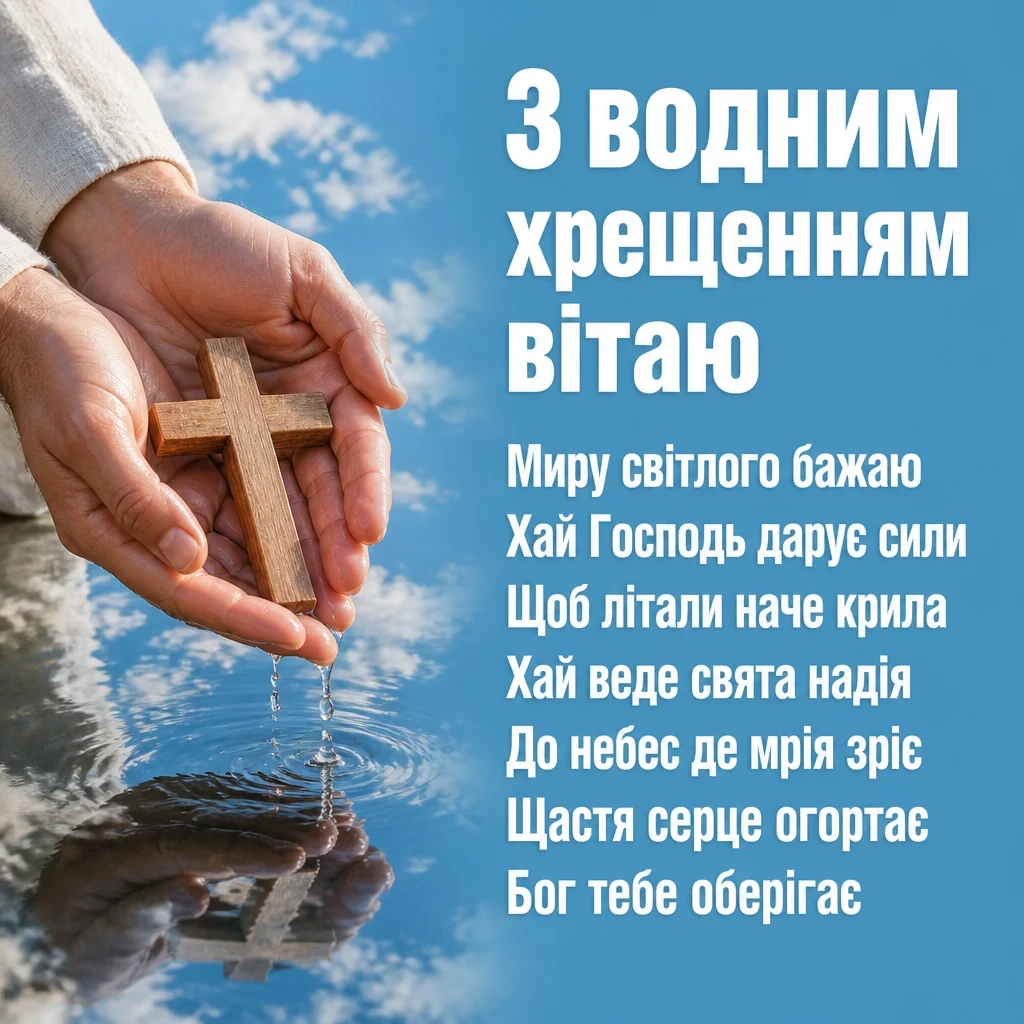 християнські привітання з водним хрещенням християнські привітання з водним хрещенням