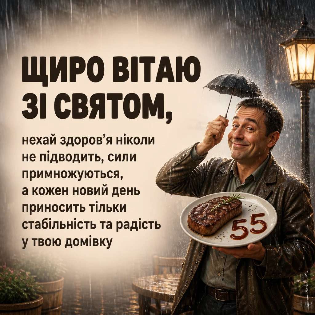 привітання з 55-річчям мужчині своїми словами привітання з 55-річчям мужчині своїми словами