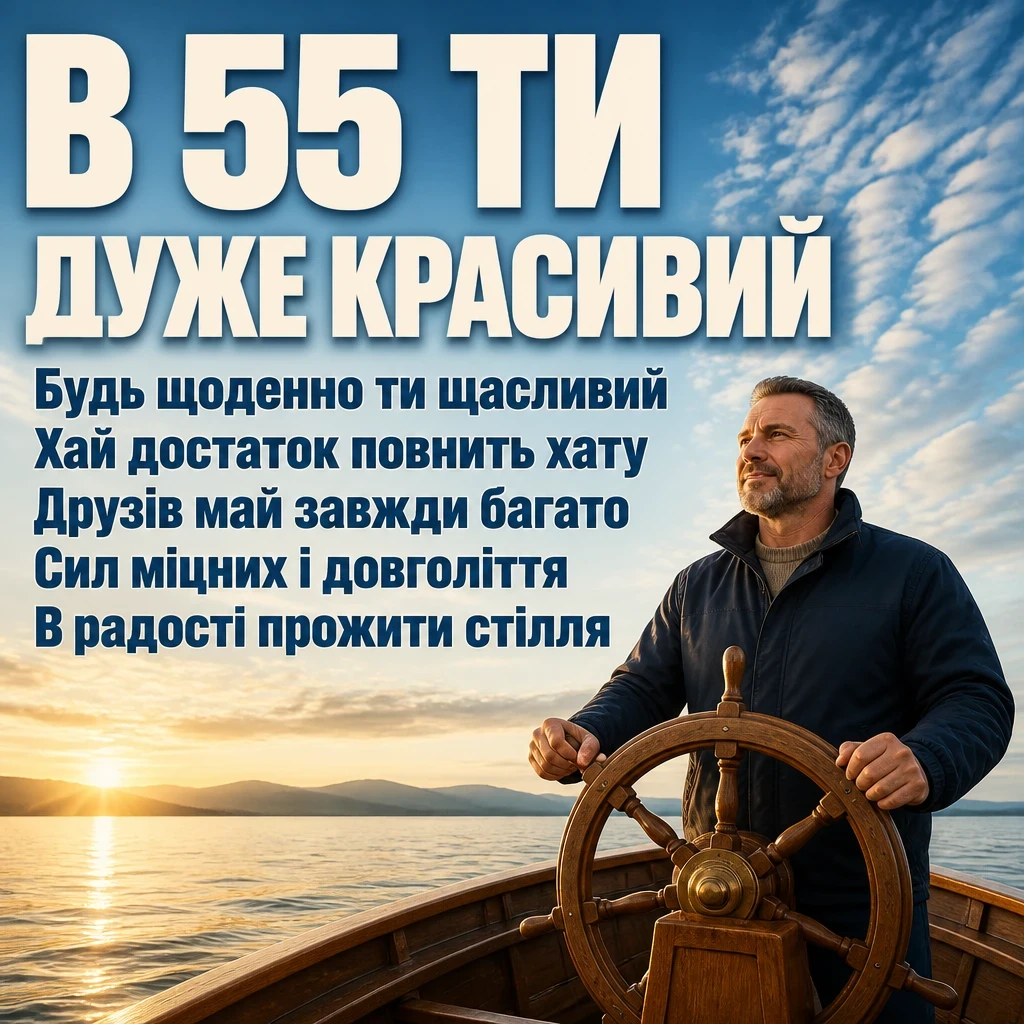 привітання з 55-річчям мужчині своїми словами привітання з 55-річчям мужчині своїми словами