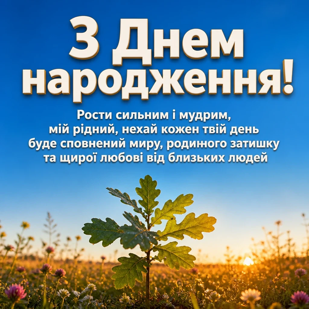 племінник зворушливе привітання з днем народження племіннику