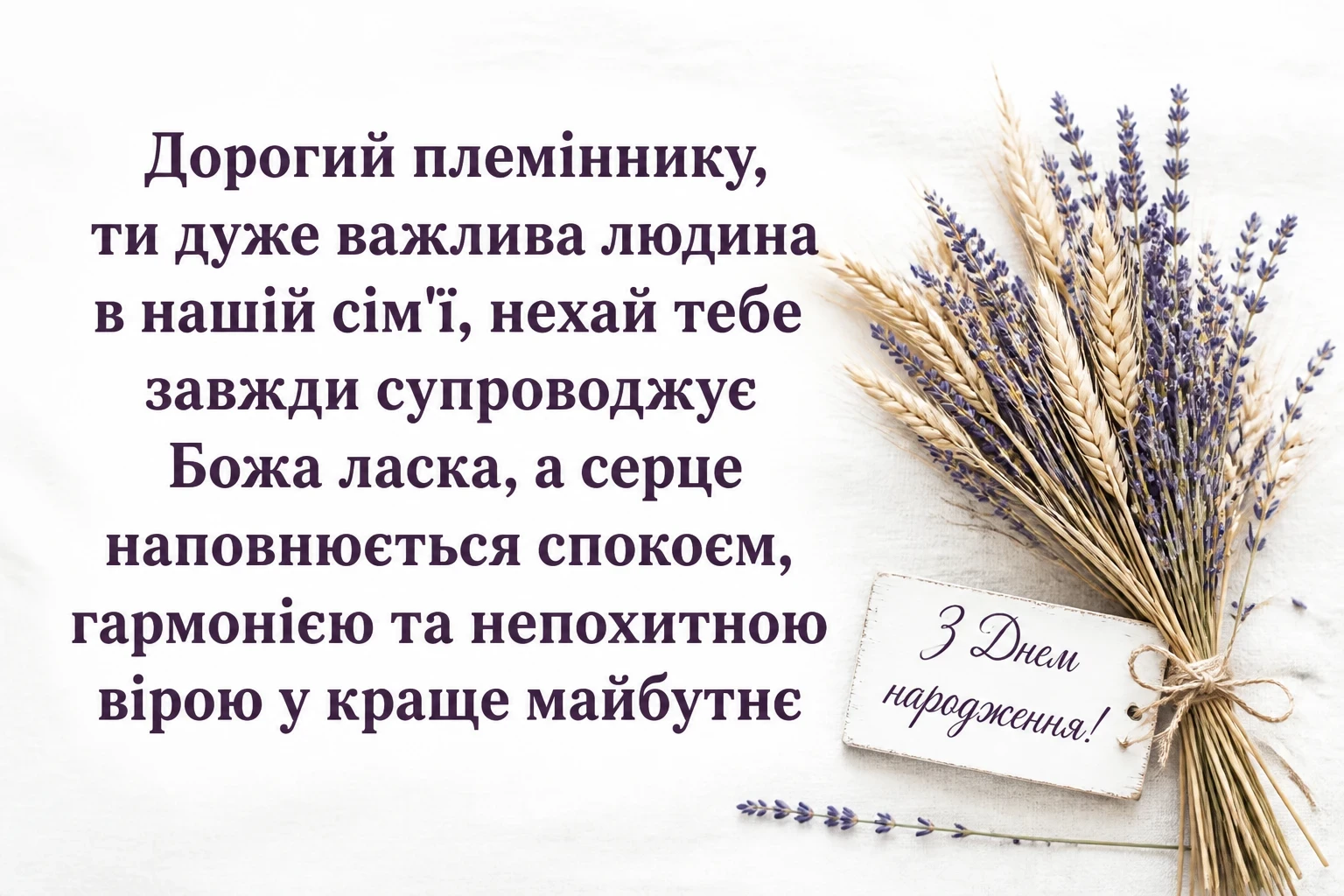 племінник зворушливе привітання з днем народження племіннику