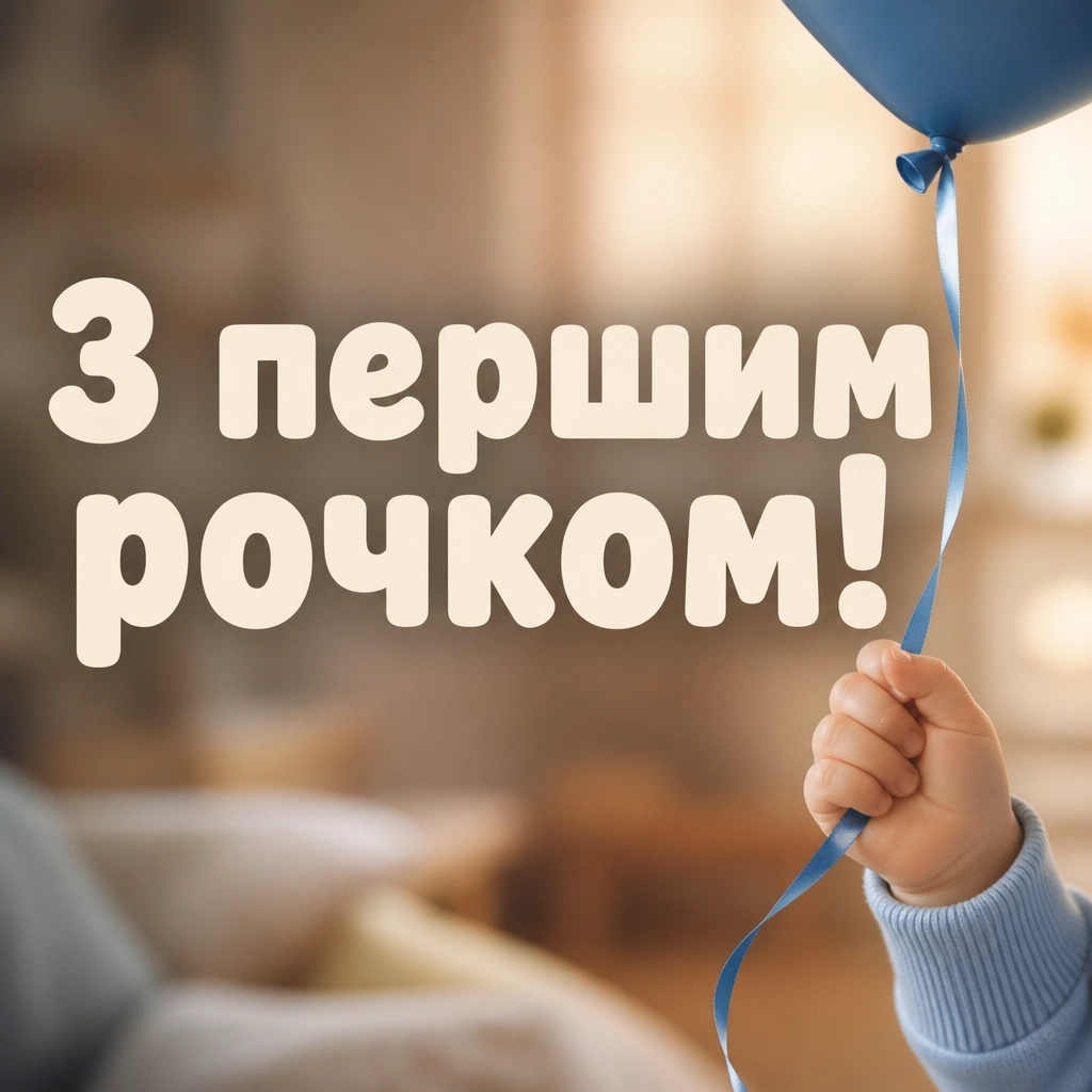 привітання з днем народження 1 рік хлопчику