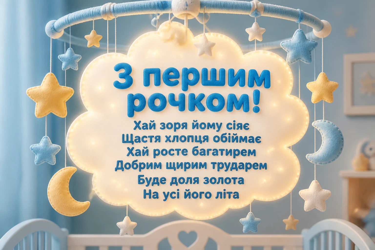 привітання з днем народження 1 рік хлопчику