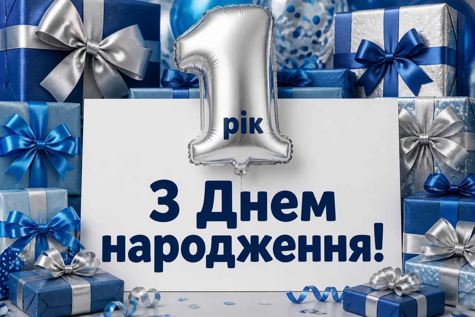 привітання з днем народження 1 рік хлопчику