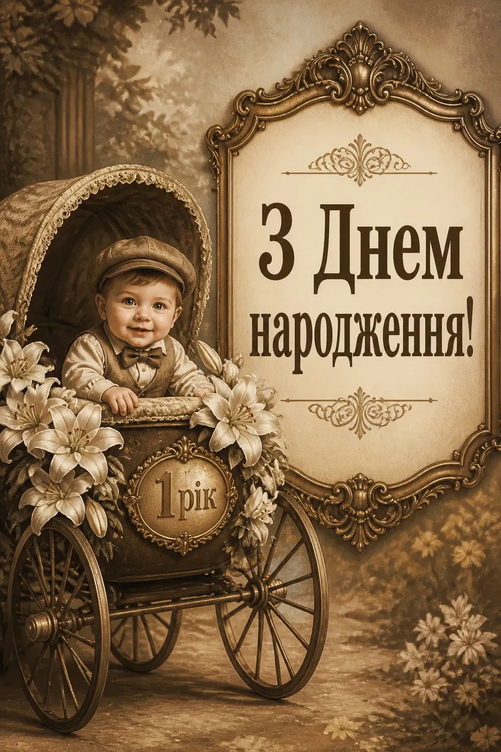 привітання з днем народження 1 рік хлопчику