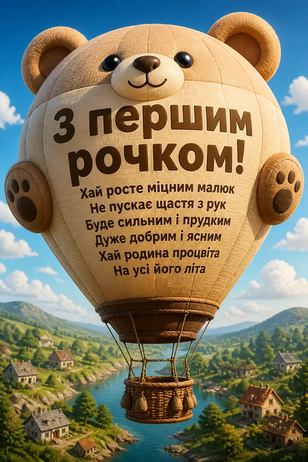 привітання з днем народження 1 рік хлопчику