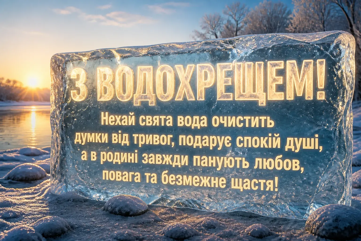 з водохрещем привітання з водохрещем привітання