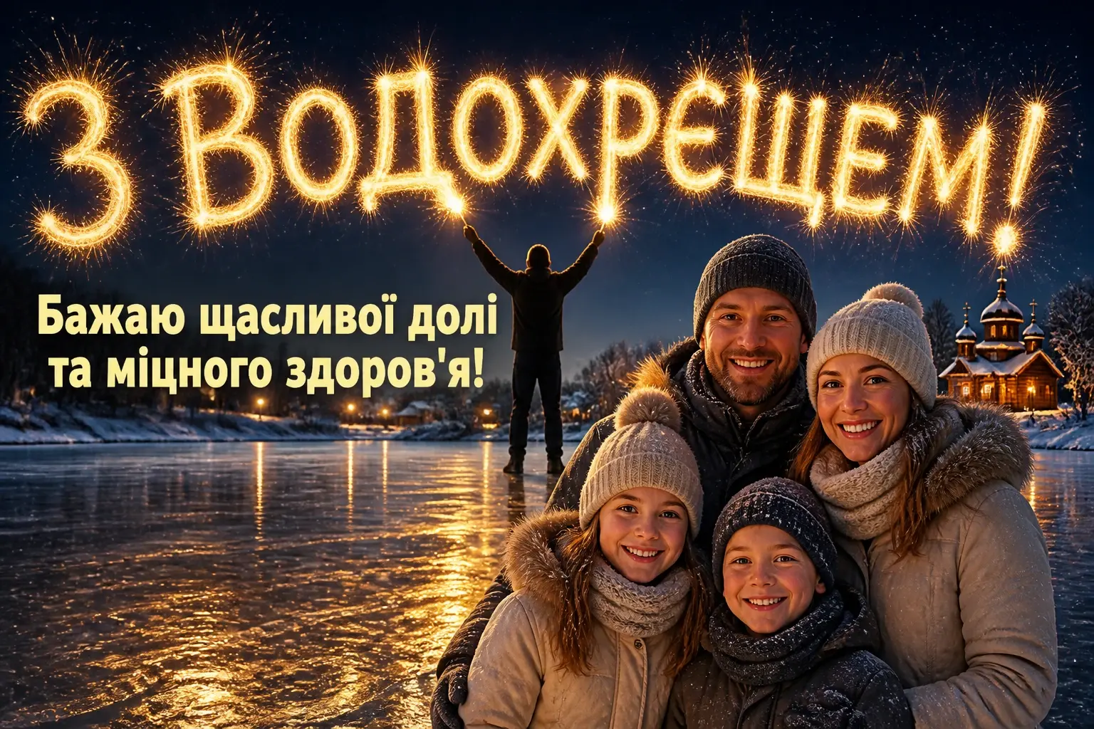 з водохрещем привітання з водохрещем привітання