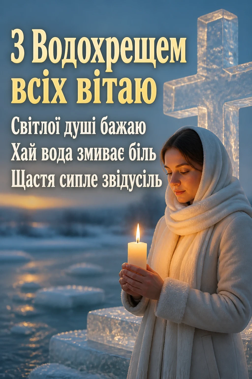 з водохрещем привітання з водохрещем привітання