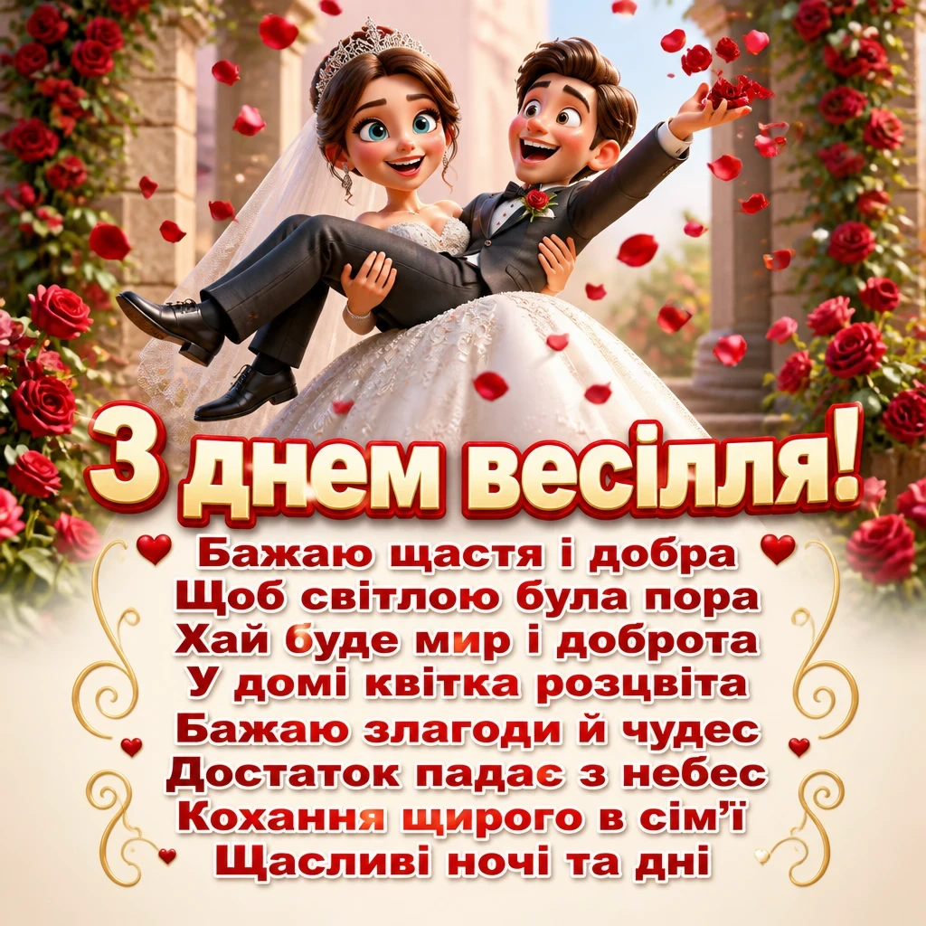 привітання з днем весілля у віршах привітання з днем весілля у віршах