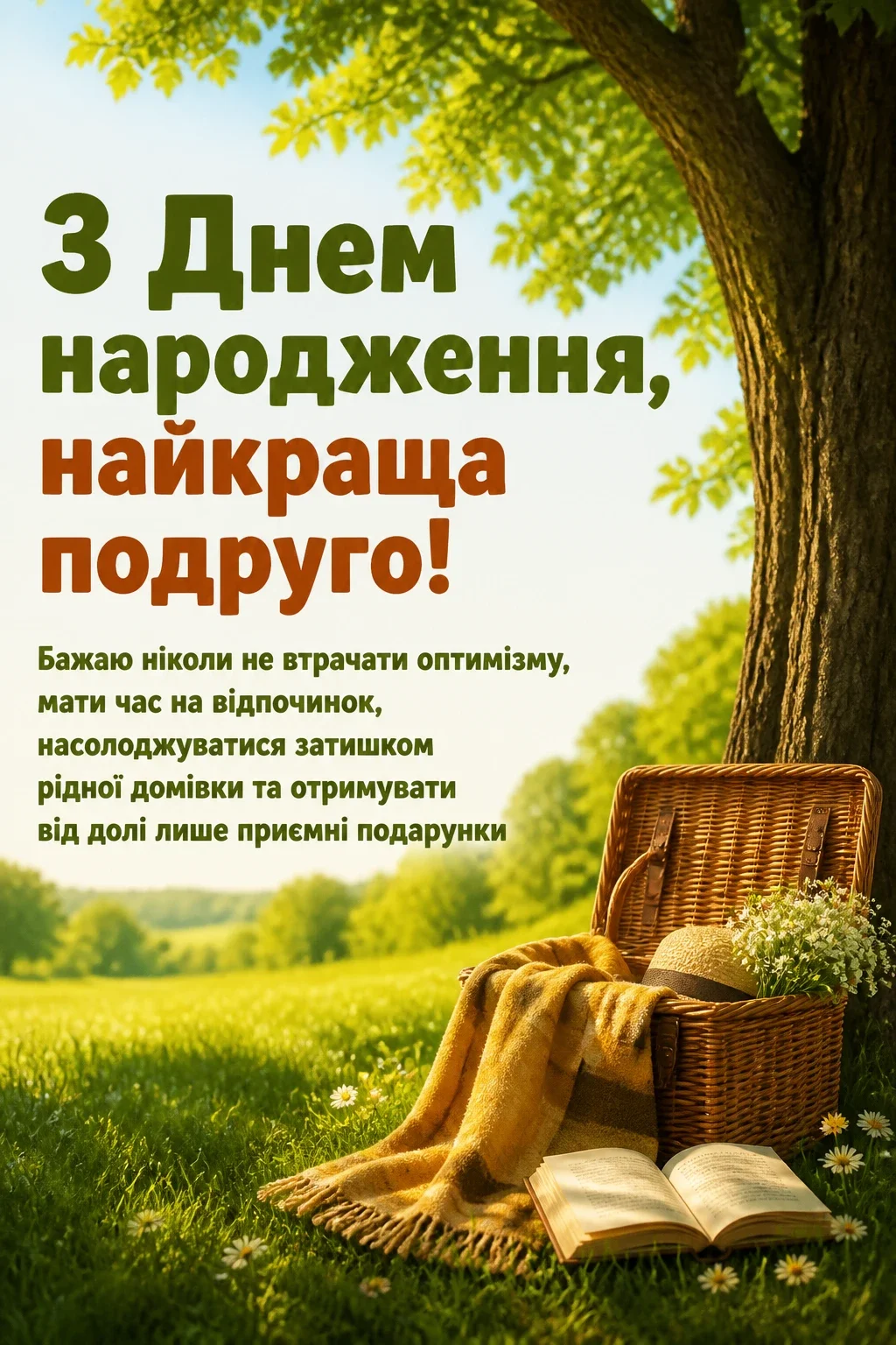 привітання в прозі подрузі