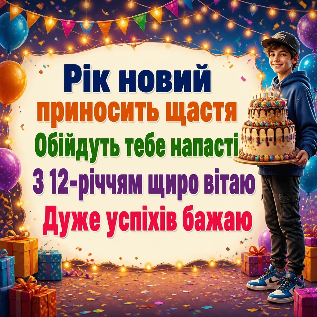 привітання з днем народження 12 років привітання з днем народження 12 років
