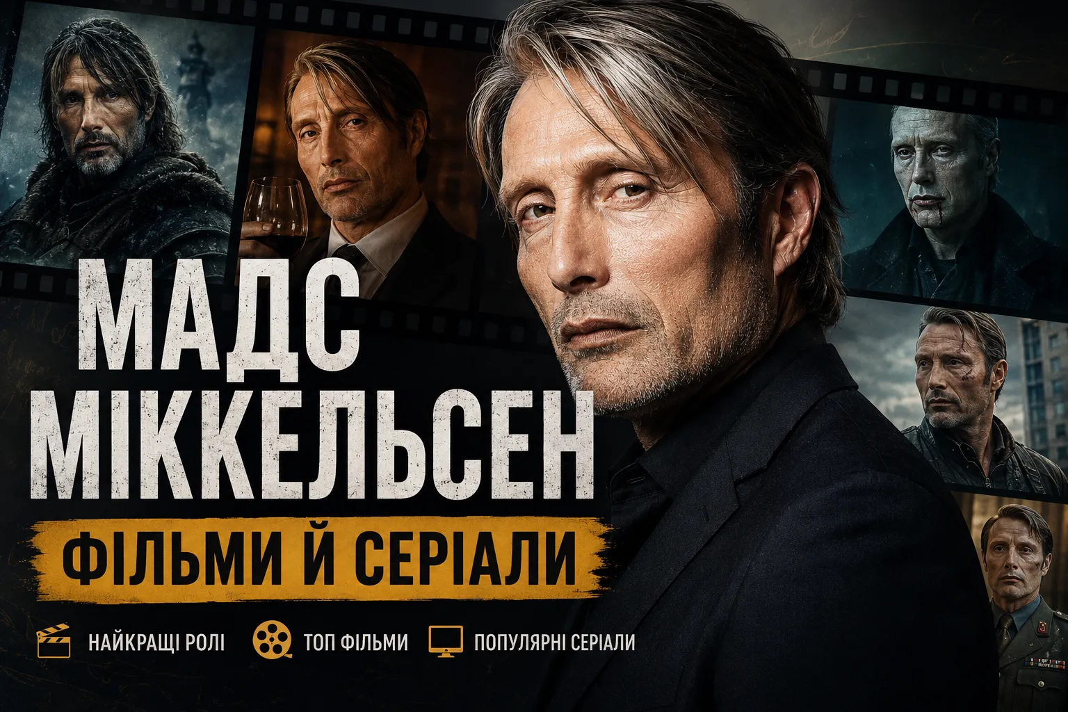 Мадс Міккельсен: фільми й серіали повний список Мадс Міккельсен^ фільми й серіали повний список